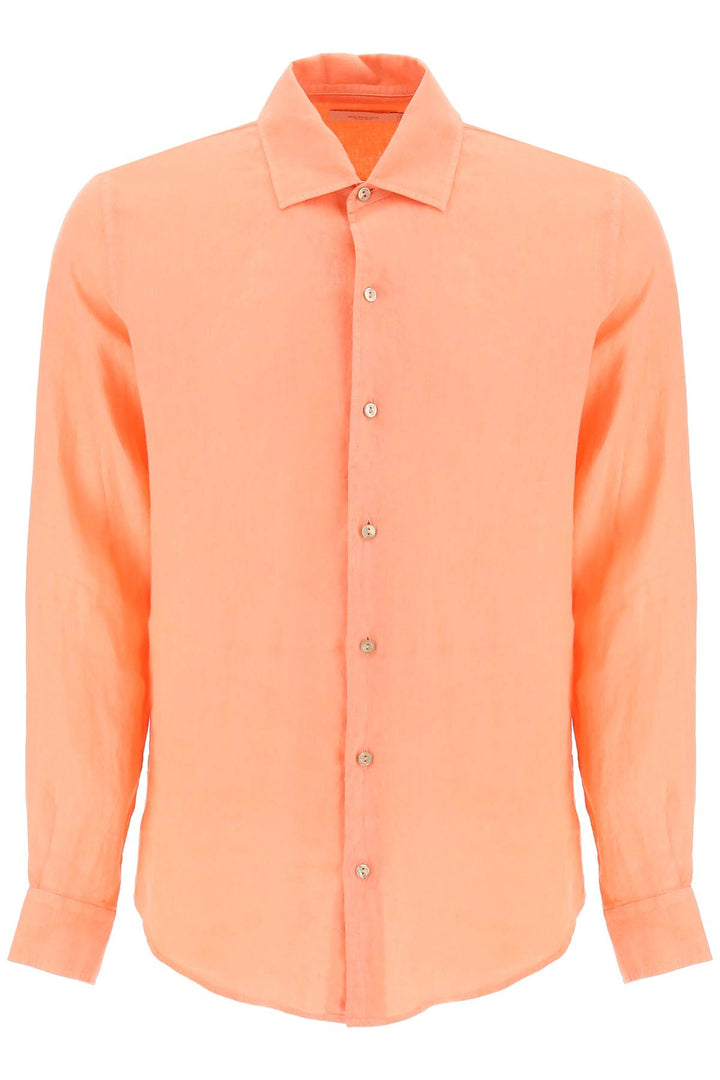 Agnona Classic Linen Shirt   Arancio