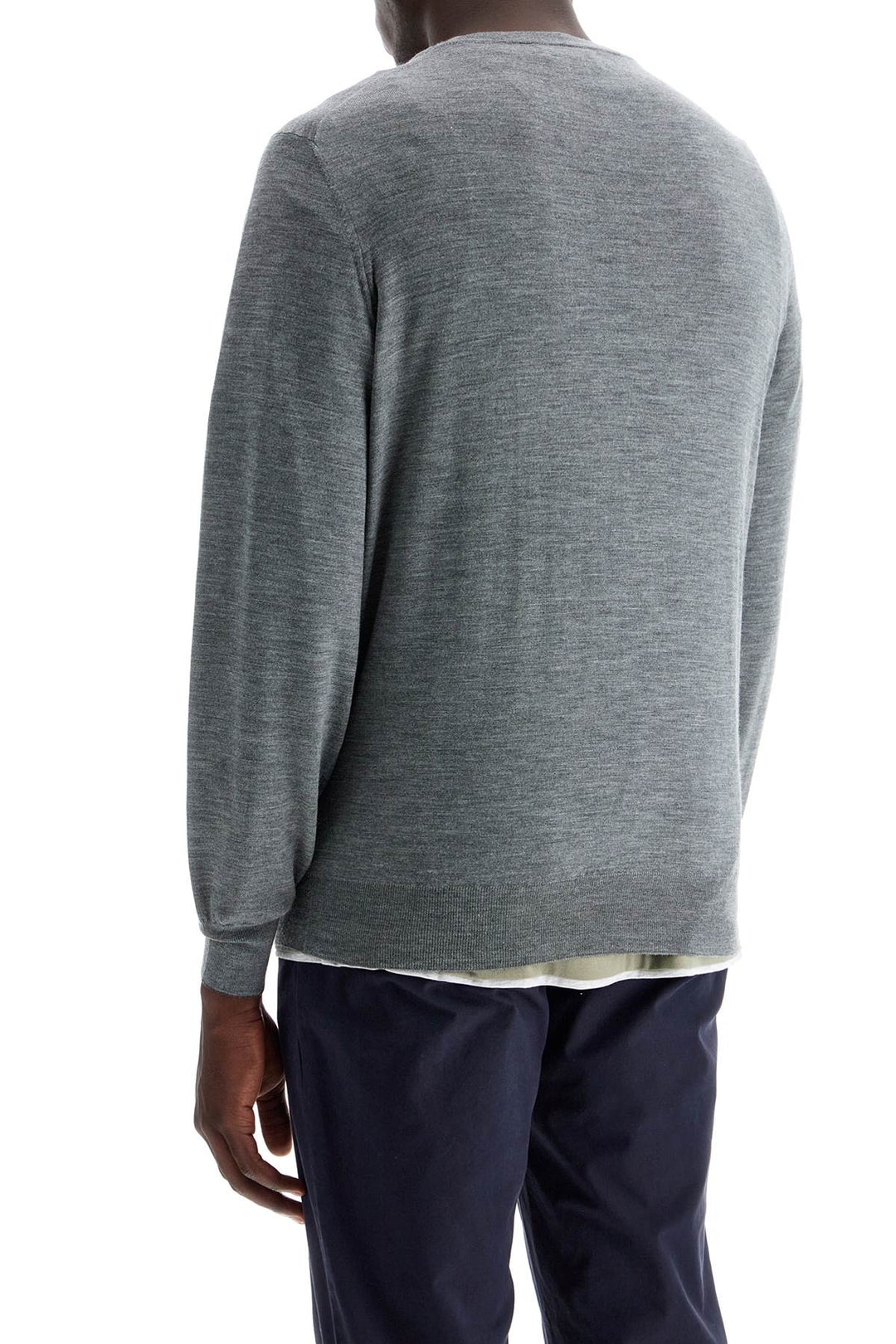 Brunello Cucinelli Fine Wool Cashmere Sweater   Grey
