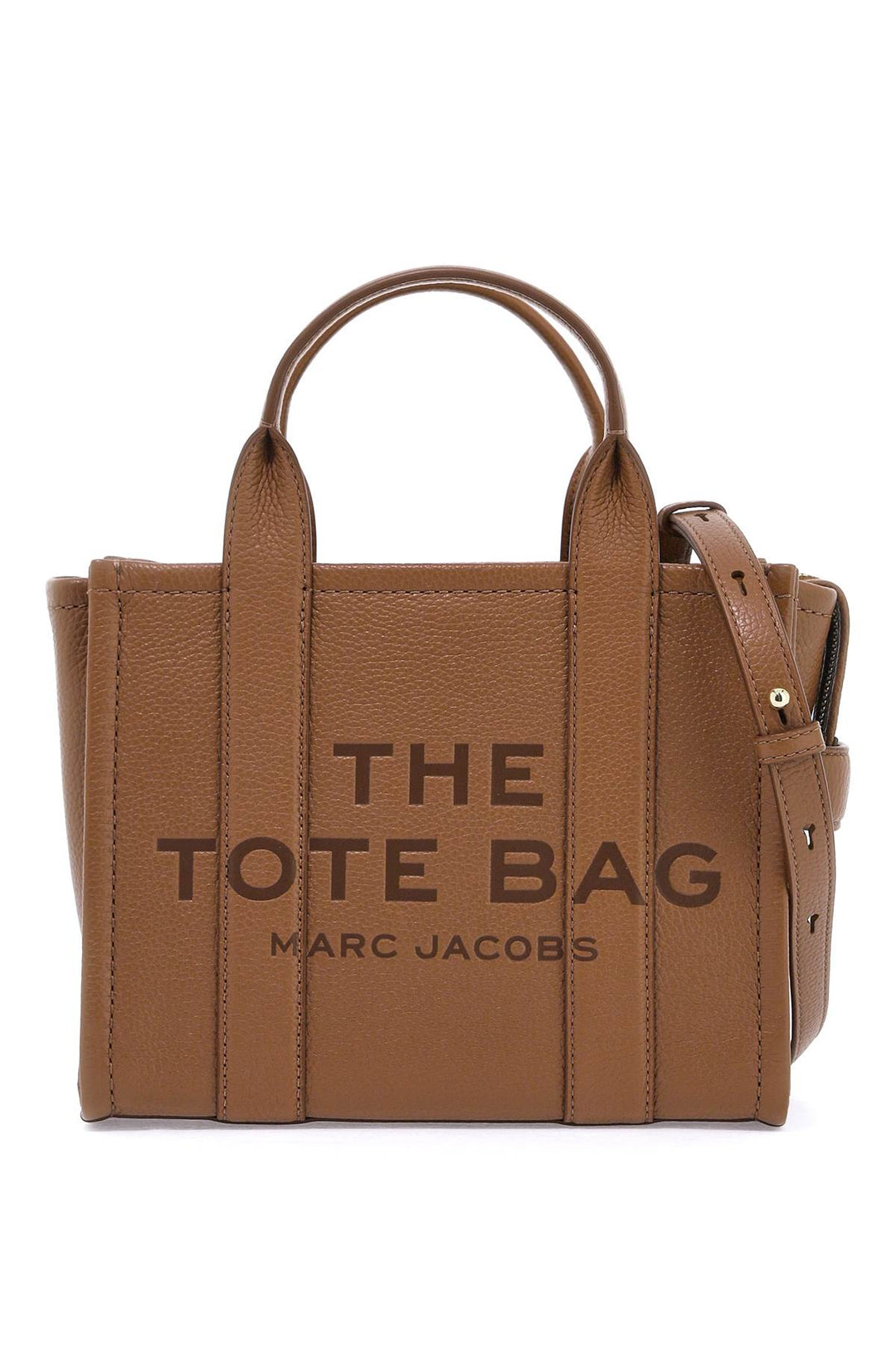 Marc Jacobs The Leather Small Tote Bag   Brown