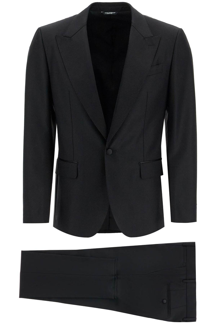 Dolce & Gabbana Wool And Silk Tuxedo Suit   Black