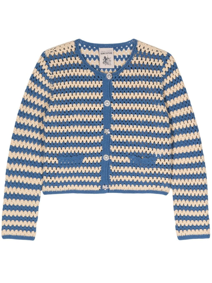 Semicouture Sweaters Blue