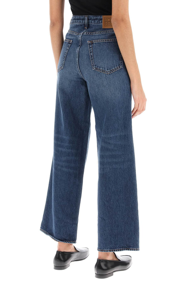 Toteme Cropped Flare Jeans   Blu