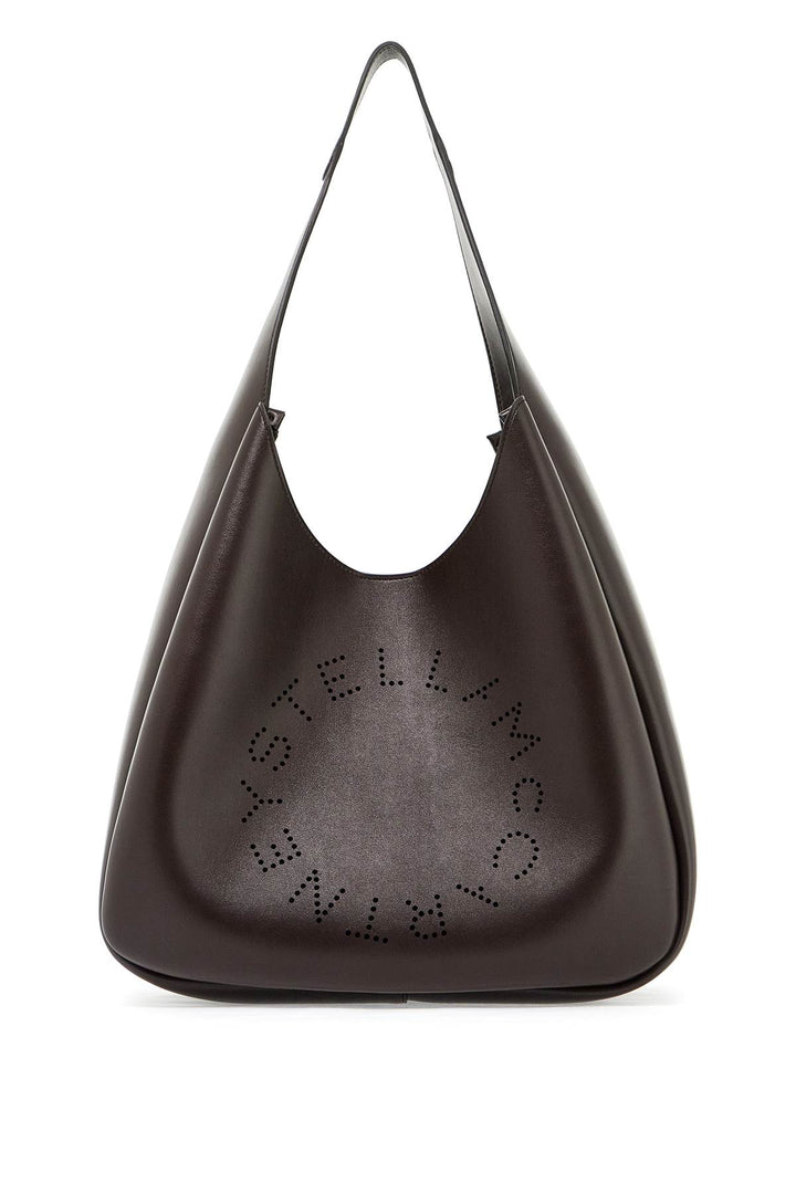 Stella Mc Cartney Square Stella Logo Tote Bag   Brown