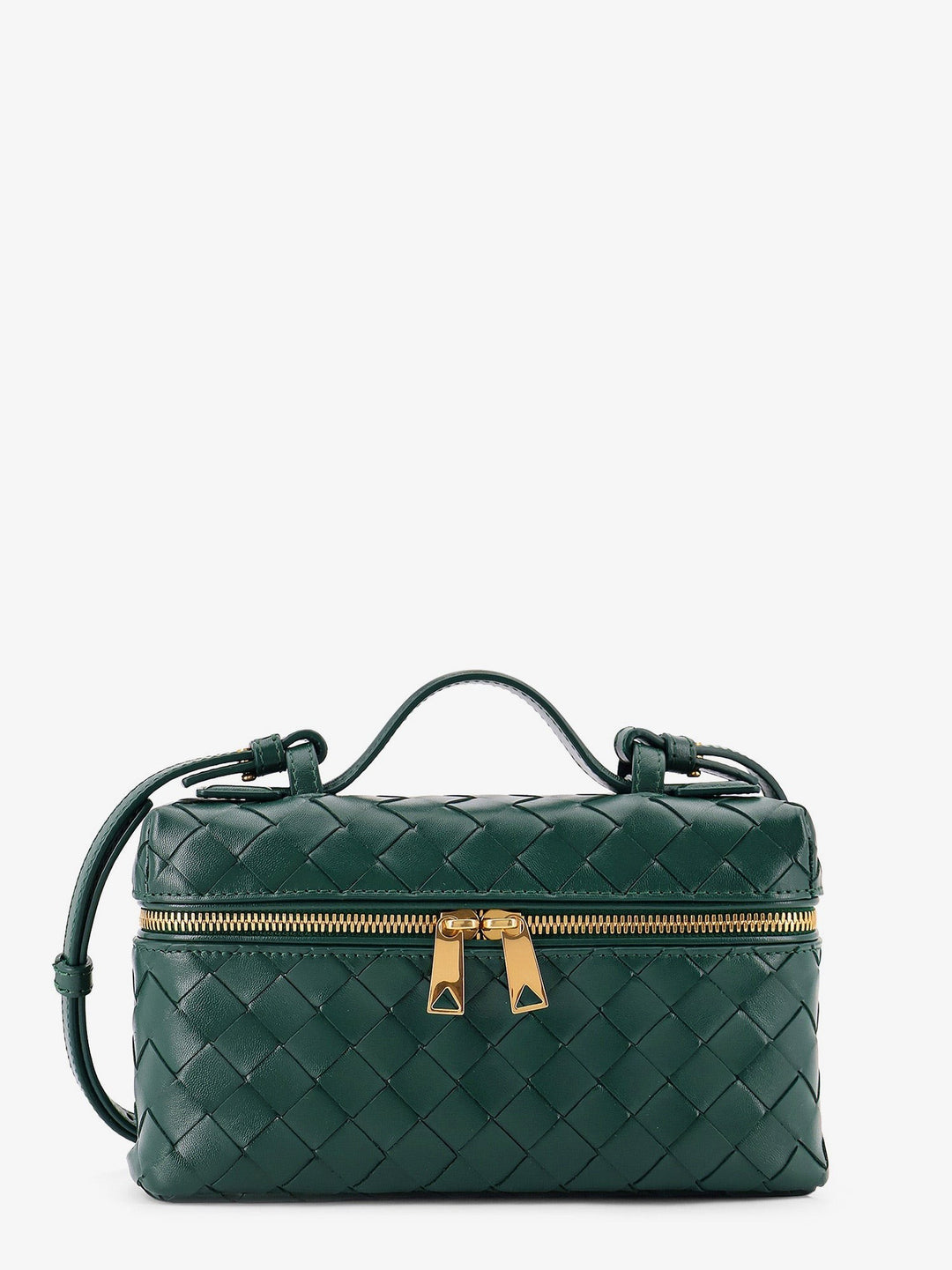 Bang Bang leather Vanity Case with Intrecciato motif