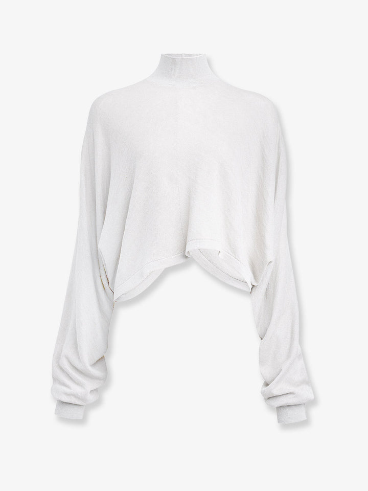 Batwing linen sweater