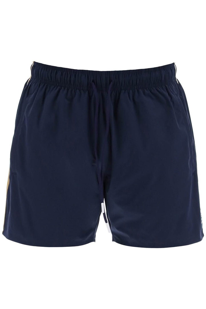 Boss Replace With Double Quoteseaside Bermuda Shorts With Tr   Blue