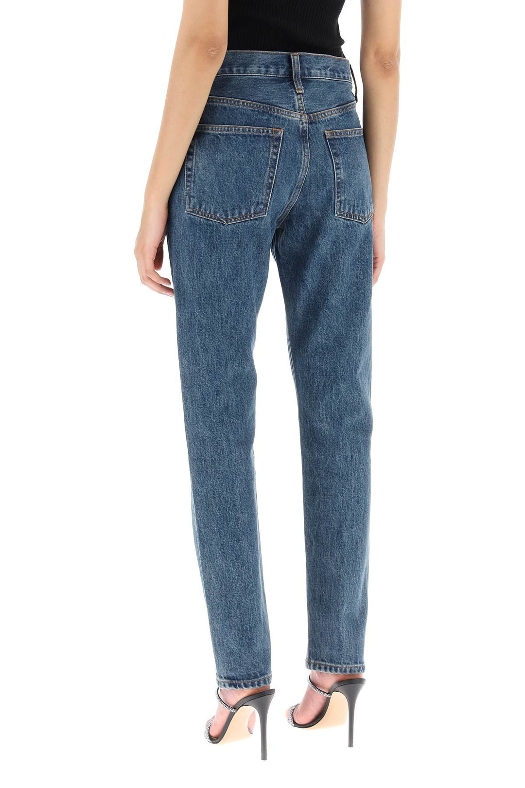 Wardrobe.Nyc Slim Jeans With Acid Wash   Blu