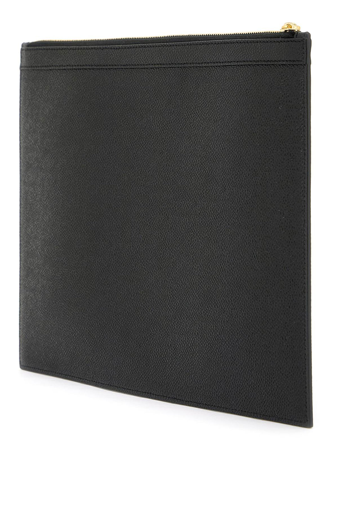 Thom Browne Leather Medium Document Holder   Black