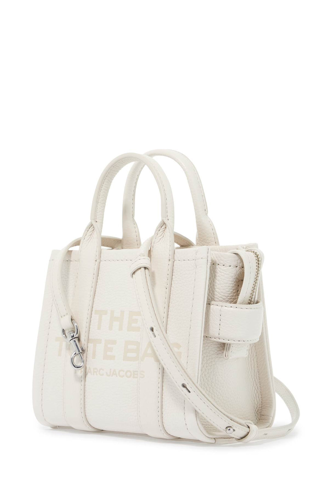 Marc Jacobs The Leather Mini Tote Bag   White