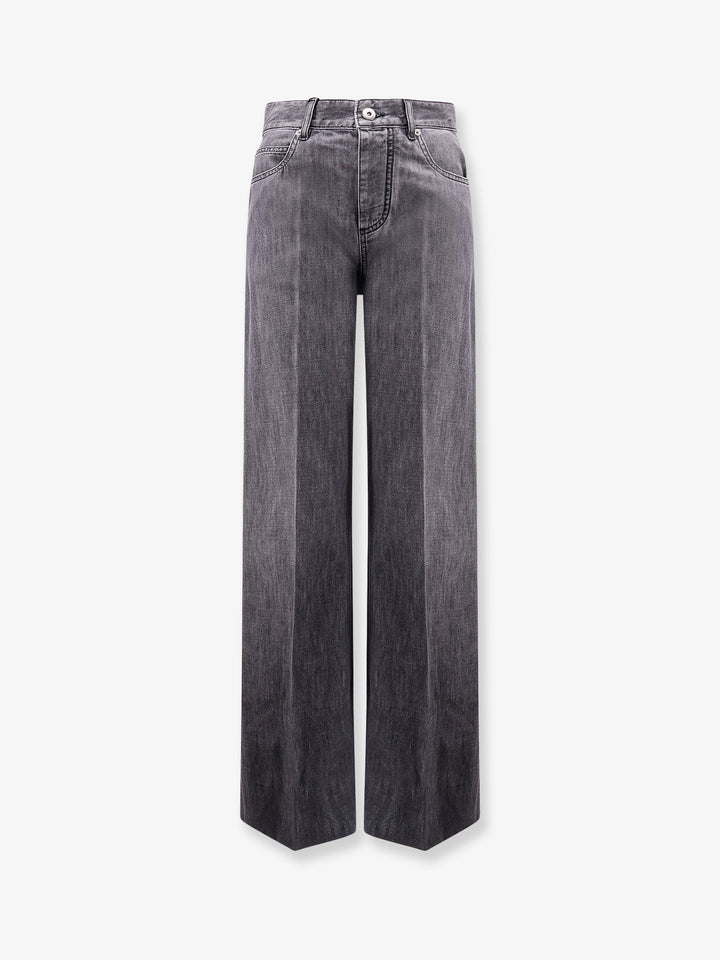 Black Washed Palazzo Denim Jeans