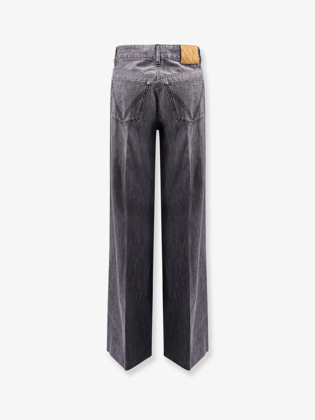 Washed Palazzo Denim Jeans