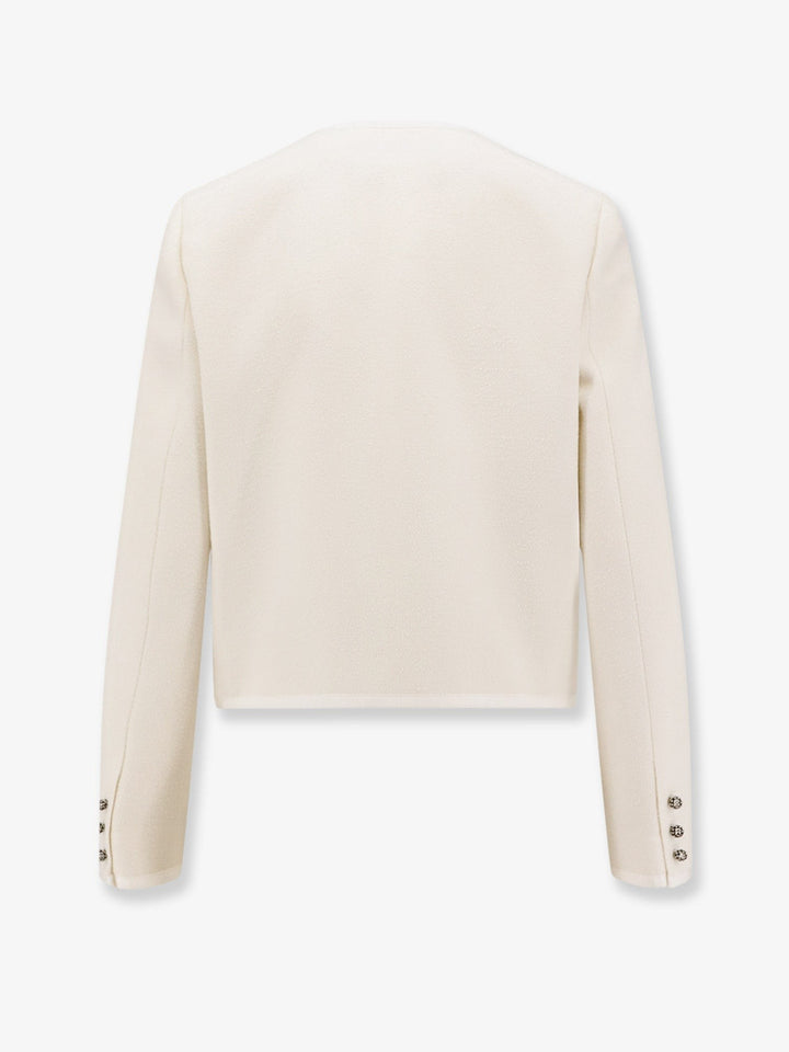 Bouclé cotton and virgin wool blazer