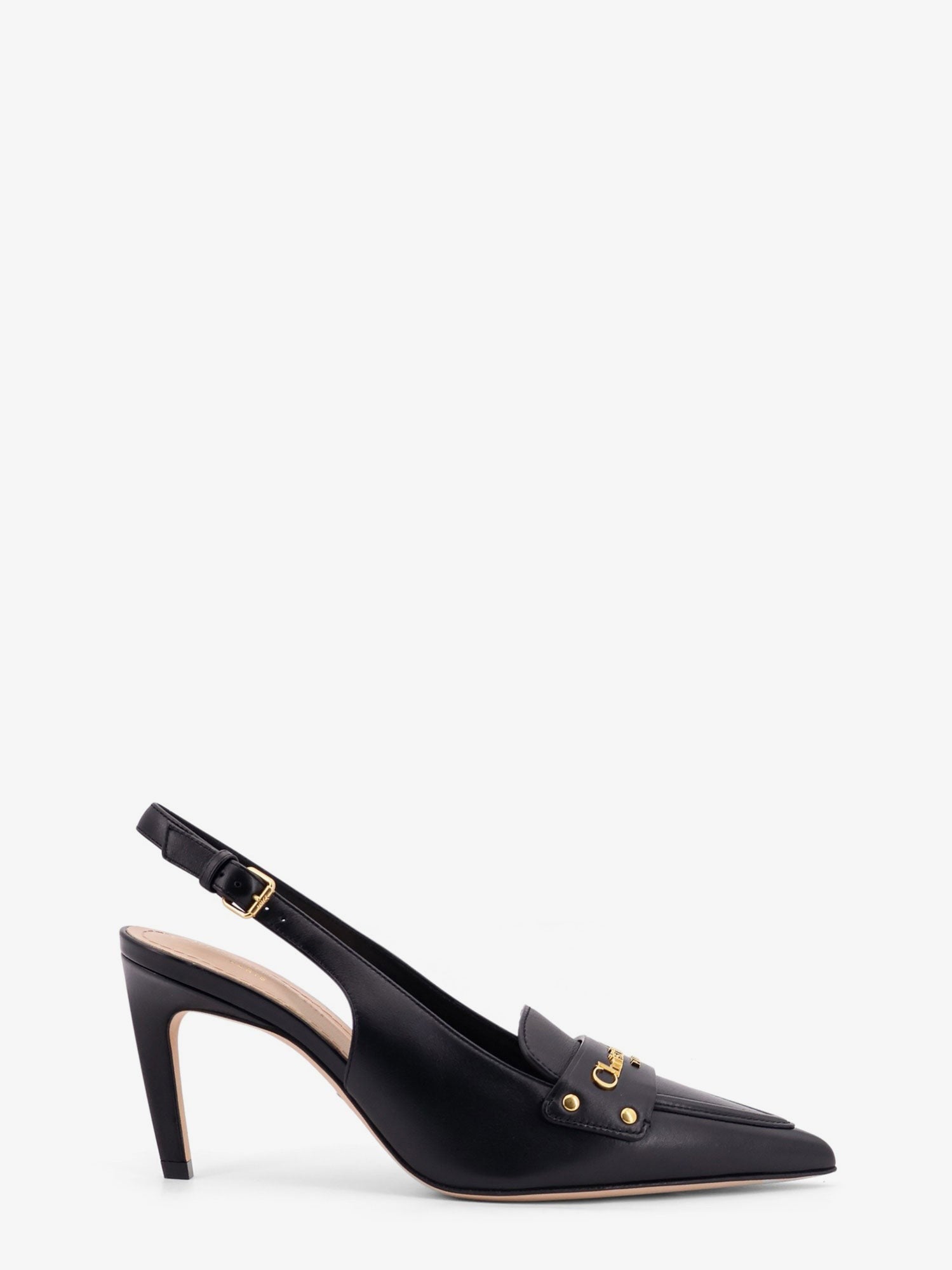 人気 Dior Boy Leather Decollete Slingback パンプス KCV385VSO Dior Boy Slingback Pump Black Supple Calfskin | DIOR
