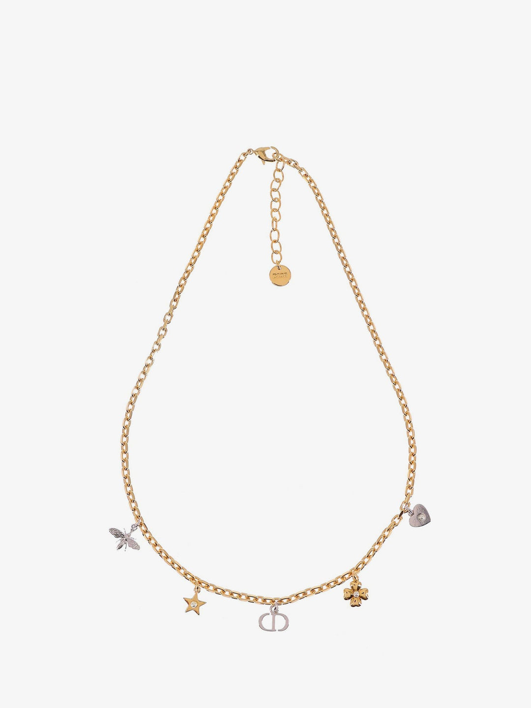 Brass necklace with iconic charms
