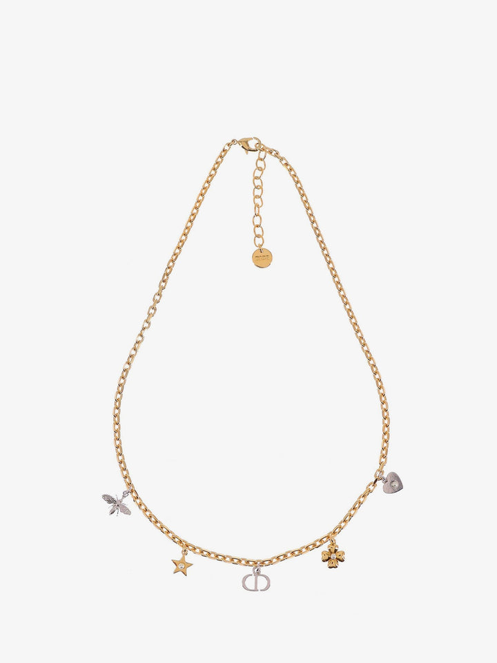 Brass necklace with iconic charms