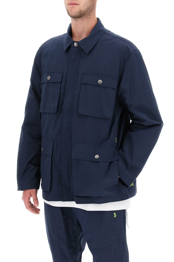 Ksubi 'Detonate' Technical Cotton Jacket   Blu