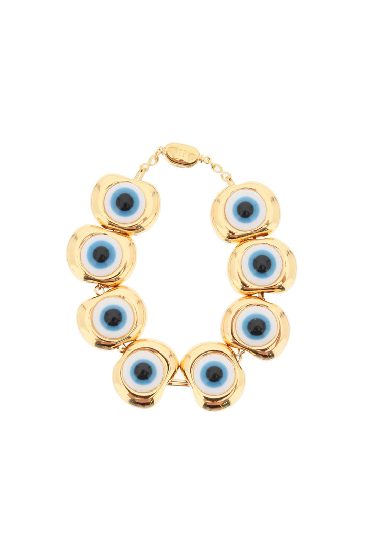 Timeless Pearly Bracelet With Eyes   Oro