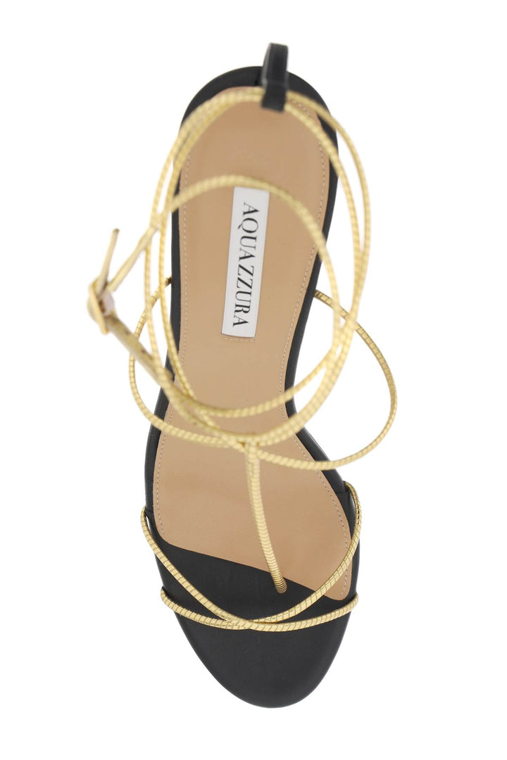 Aquazzura Roman Romance Sandals   Gold