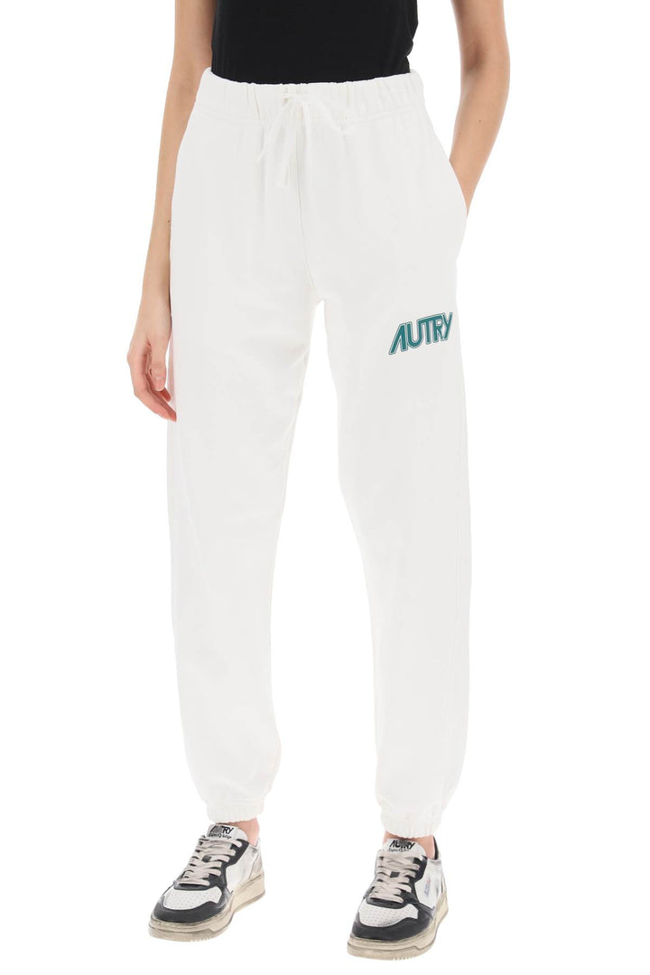 Autry Joggers With Logo Print   White