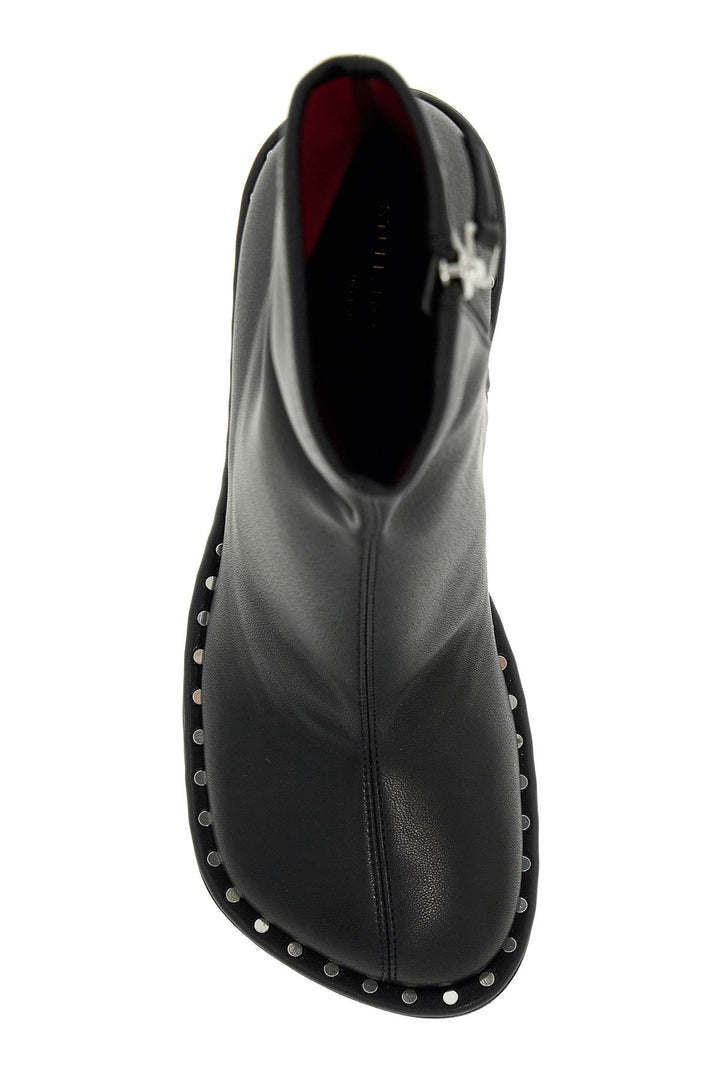 Stella Mc Cartney Ryder Sock Ankle Boots With Heel   Black