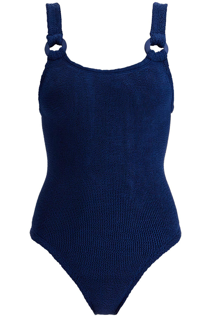 Hunza G. Full Body Domino Swimsuit   Blue