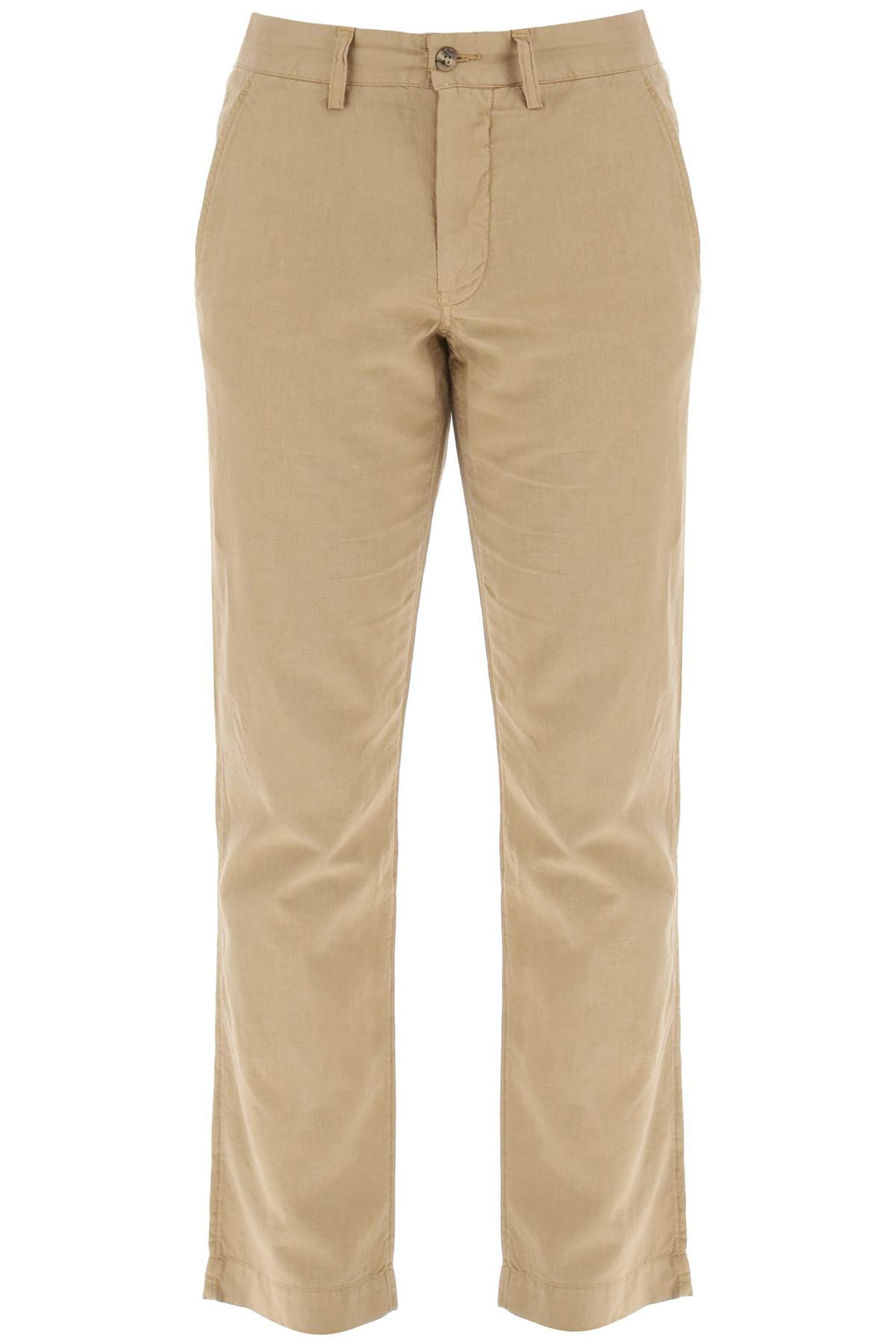 Polo Ralph Lauren Linen And Cotton Blend Pants For   Beige