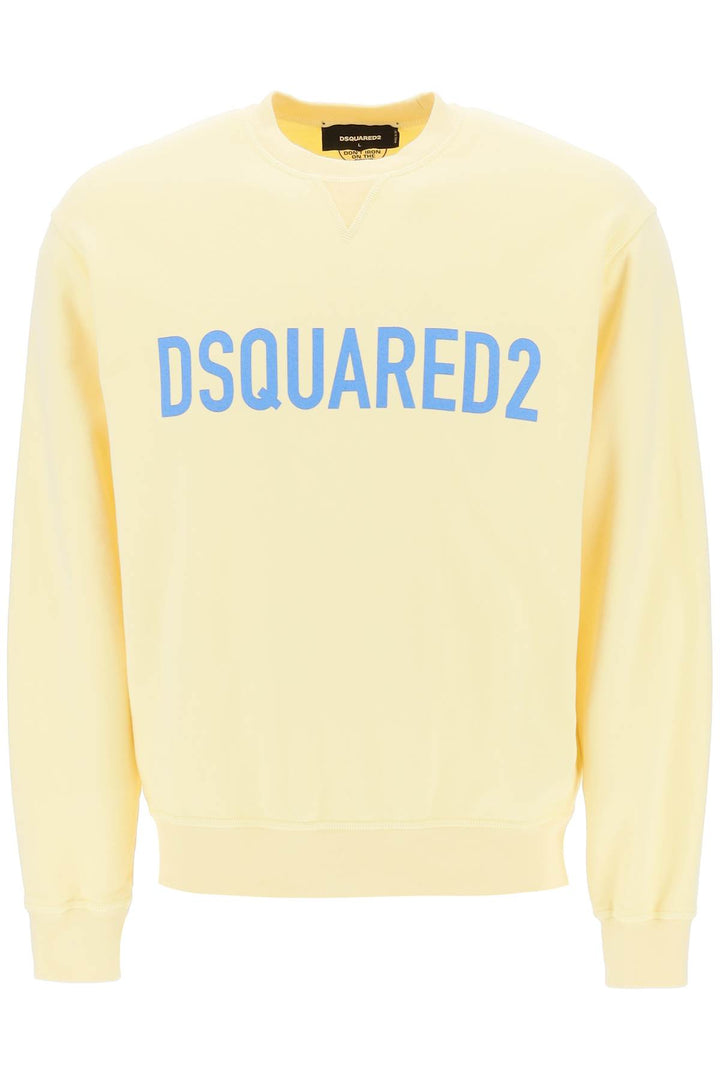 Dsquared2 Logo Print Sweatshirt   Giallo