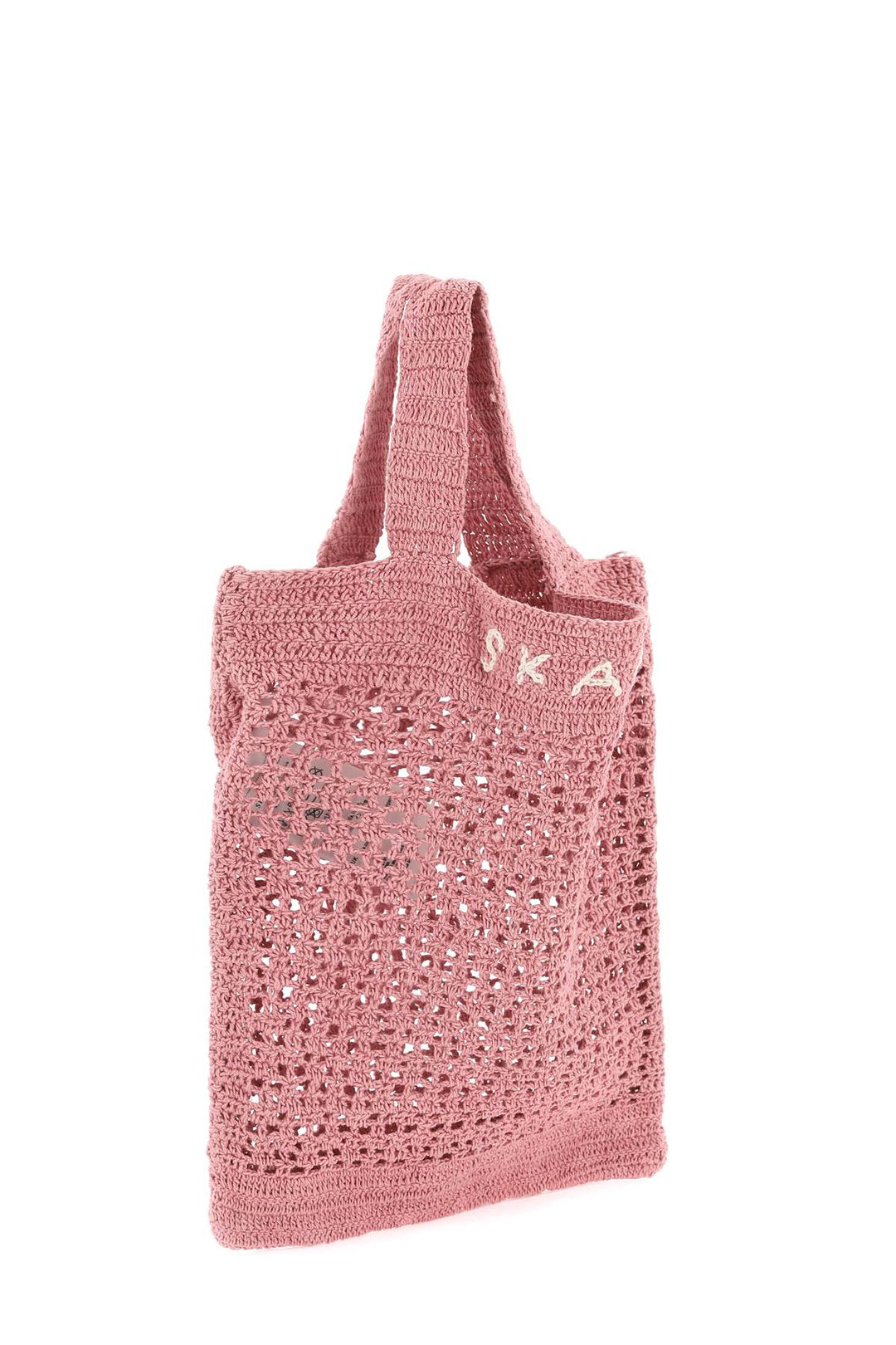 Skall Studio Evalu Crochet Handbag In 9   Rosa