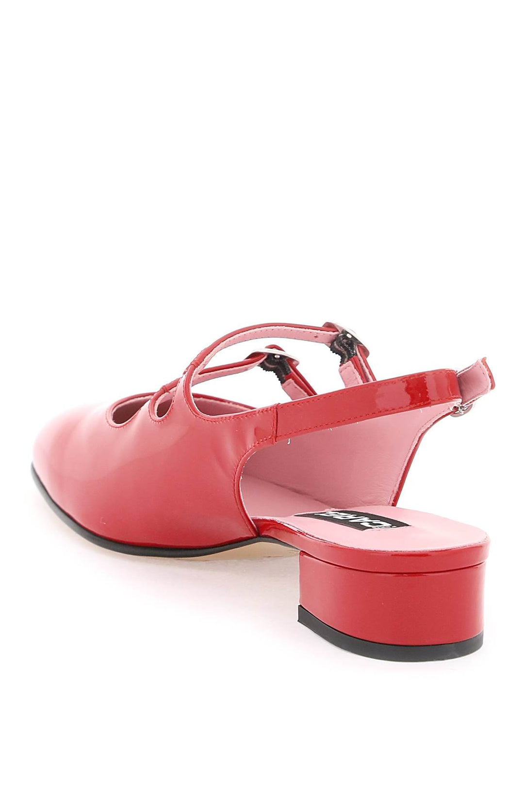 Carel Patent Leather Pêche Slingback Mary Jane   Red