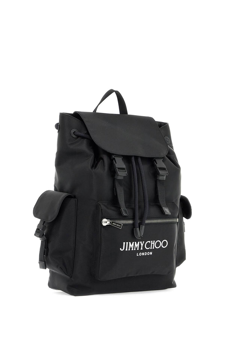 Jimmy Choo Nylon Filmore Backpack For   Black