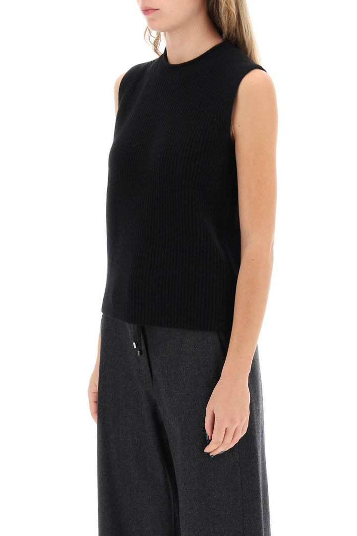 Guest In Residence Layer Up Cashmere Vest   Nero