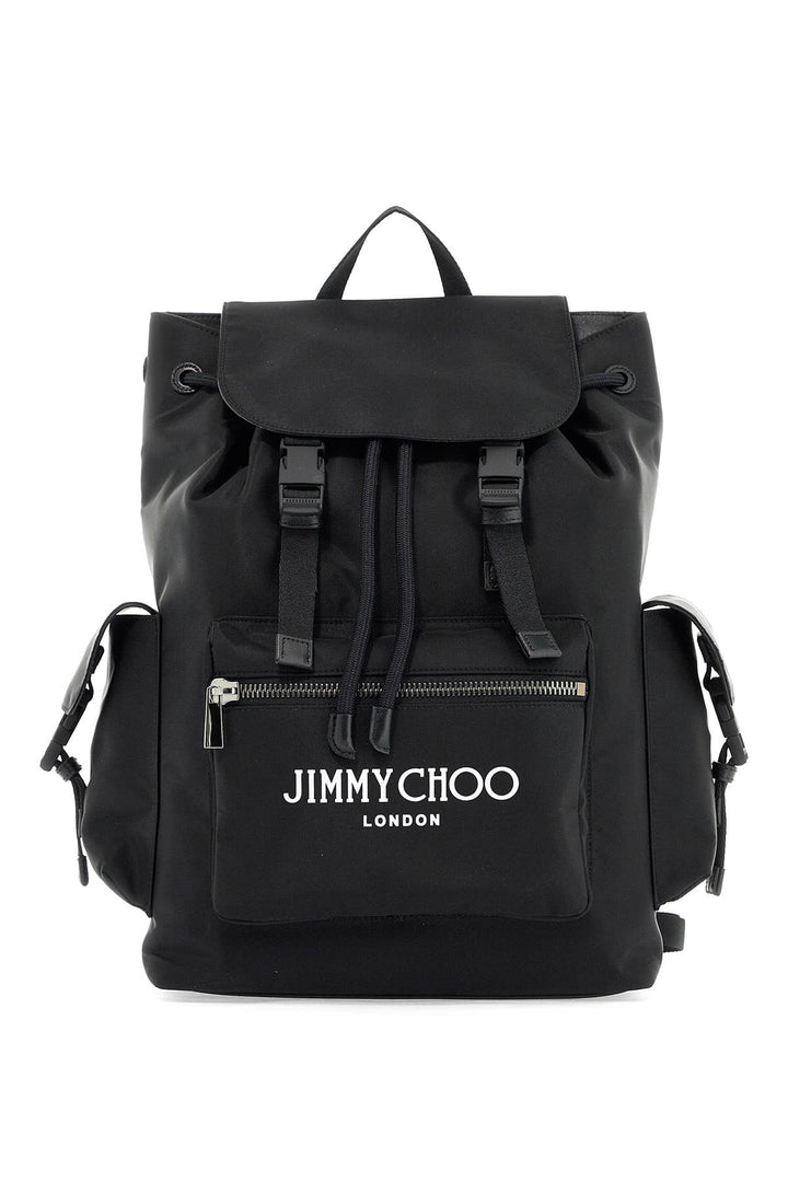 Jimmy Choo Nylon Filmore Backpack For   Black