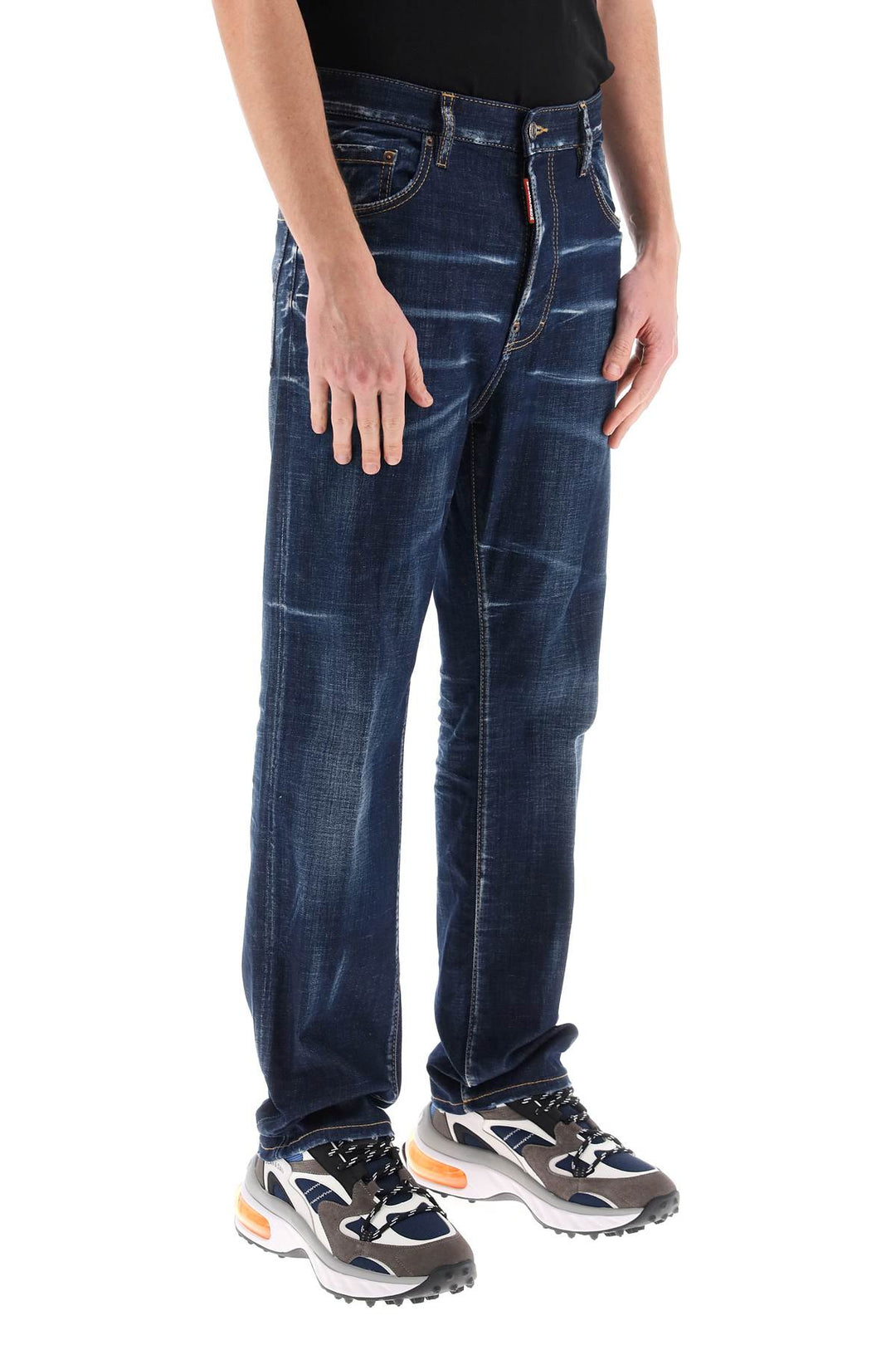 Dsquared2 642 Jeans In Dark Clean Wash   Blue