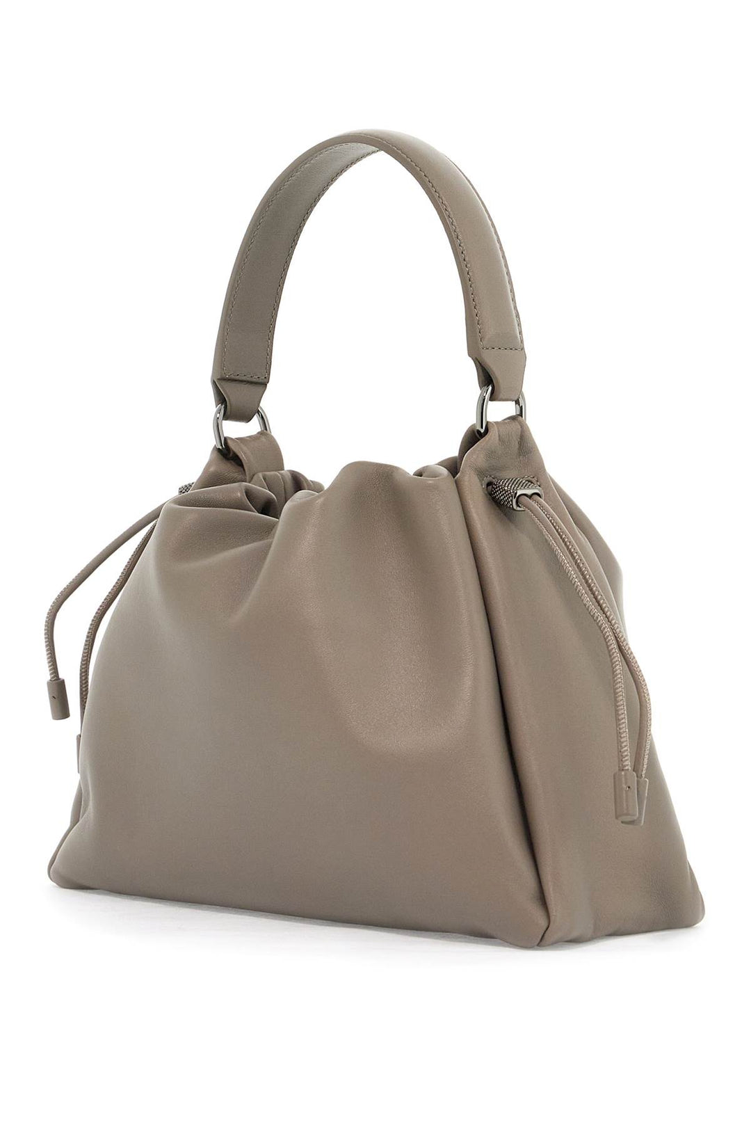 Brunello Cucinelli Handbag With Monile Embell   Grey