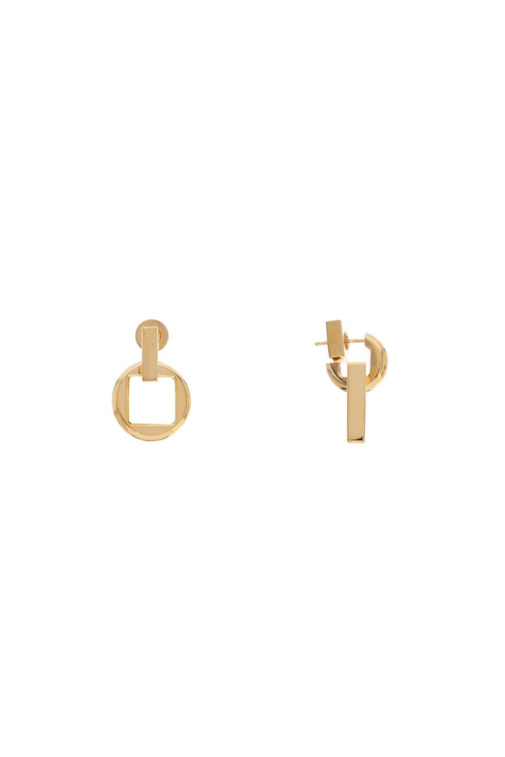 Jacquemus Earrings 'The Square Round D   Gold
