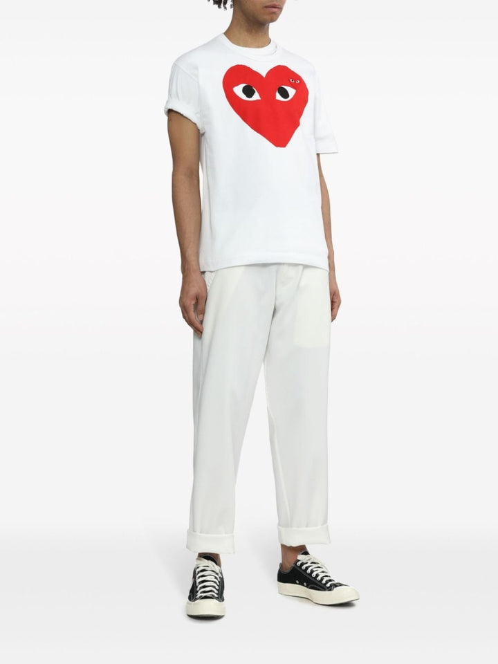 Comme Des Garcons T Shirts And Polos White