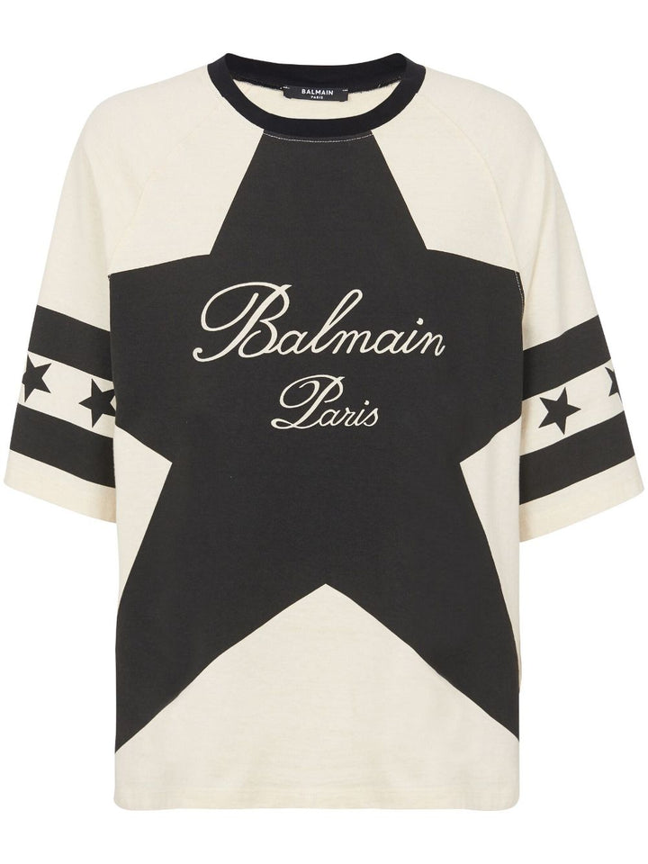 Balmain T Shirts And Polos Beige