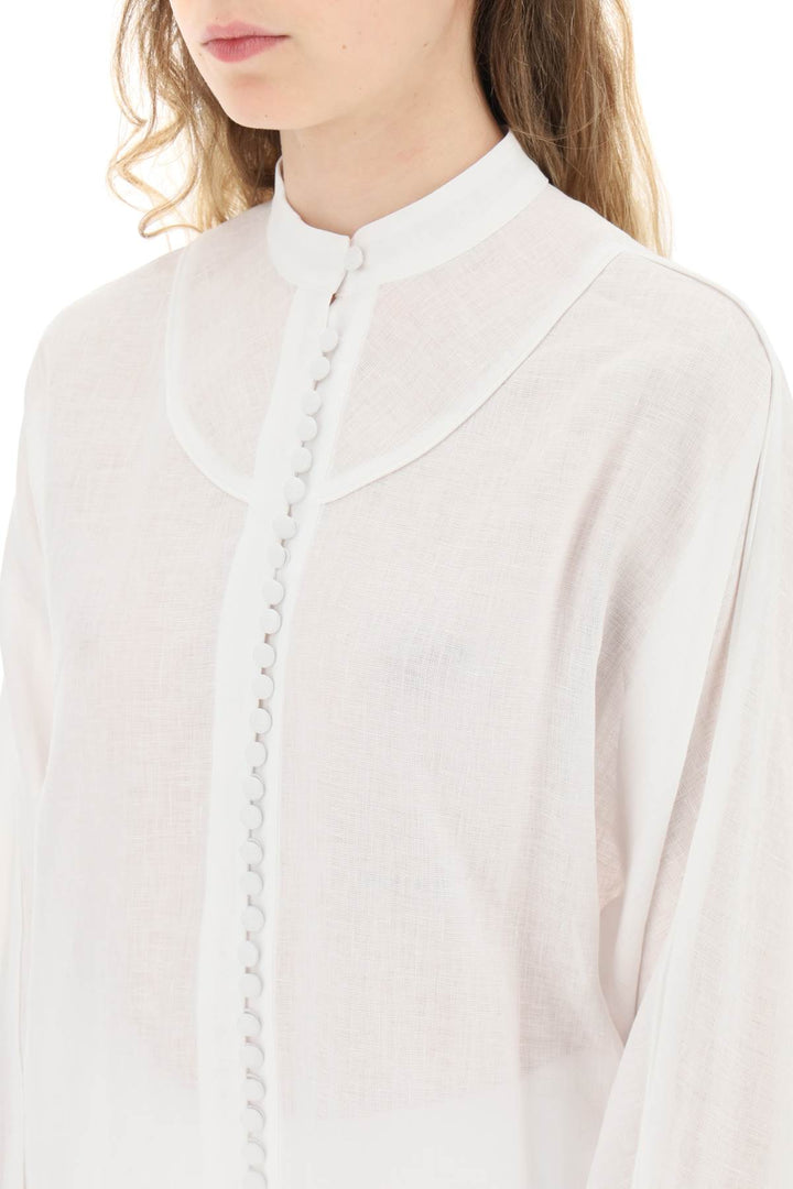 Mvp Wardrobe 'Tijuana' Linen Shirt   Bianco