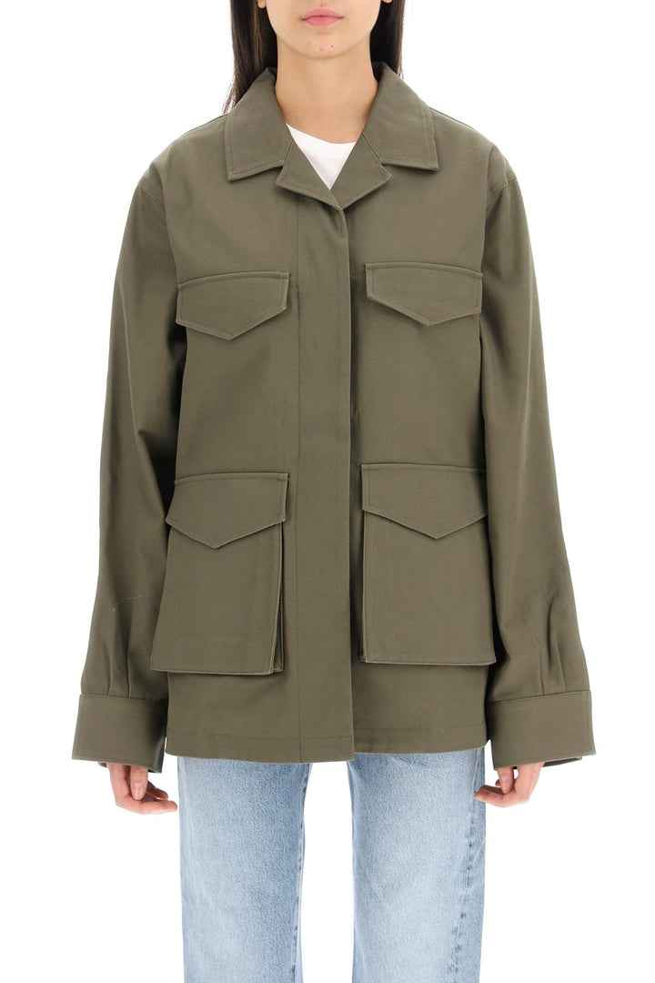 Toteme Cotton Army Jacket   Khaki