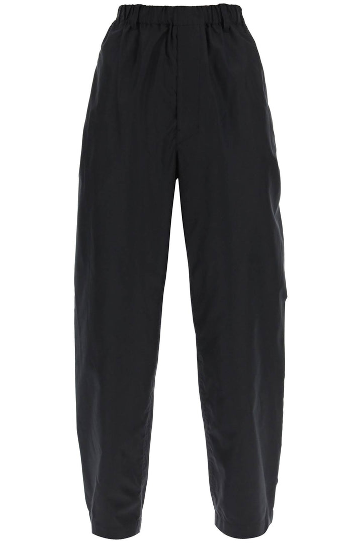 Lemaire Loose Pants In Silk   Nero