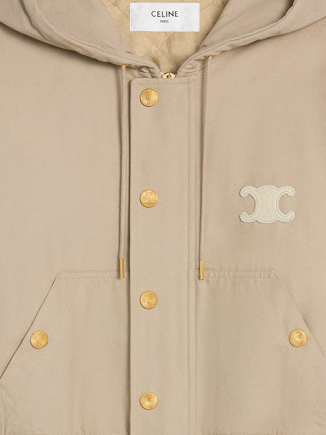 Canvas jacket with Triomphe patch