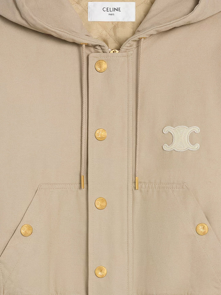 Canvas jacket with Triomphe patch