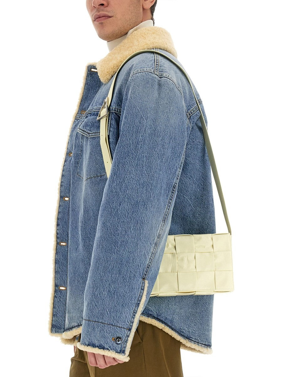 maxi intrecciato cassette bag
