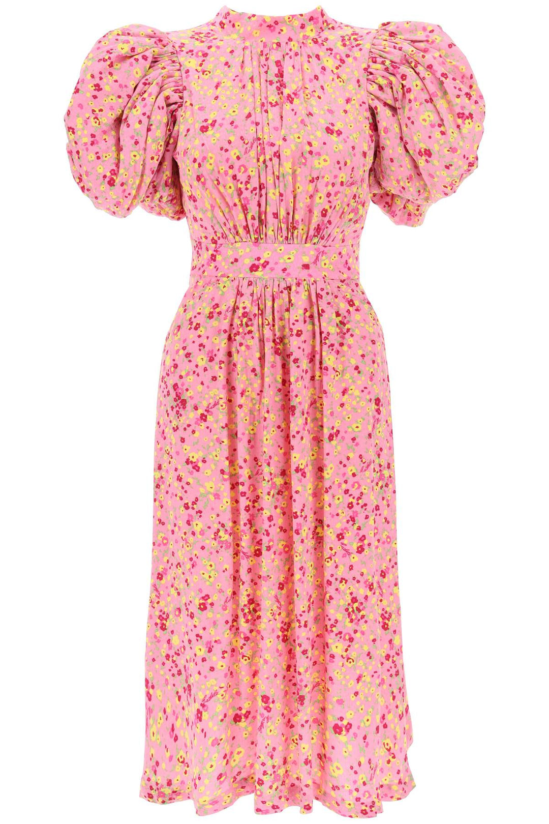 Rotate Jacquard Dress With Puffy Sleeves   Rosa