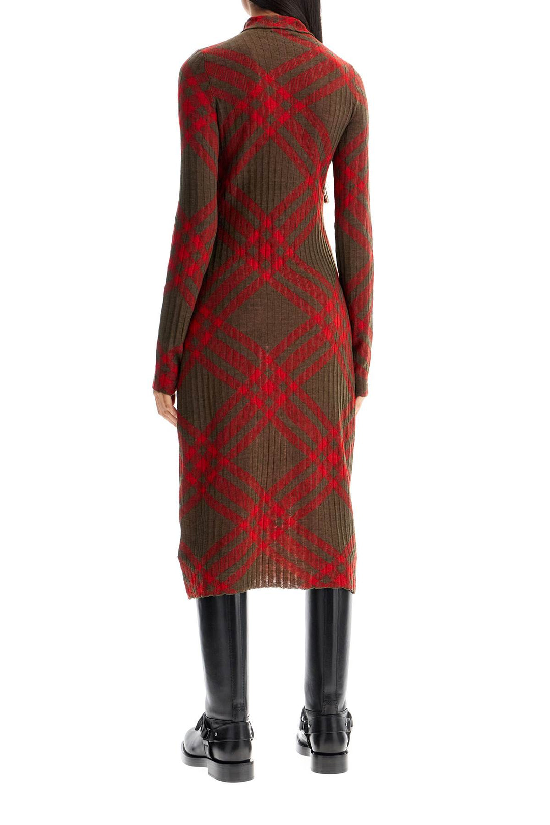 Burberry Ered Wool Blend Midi Dress