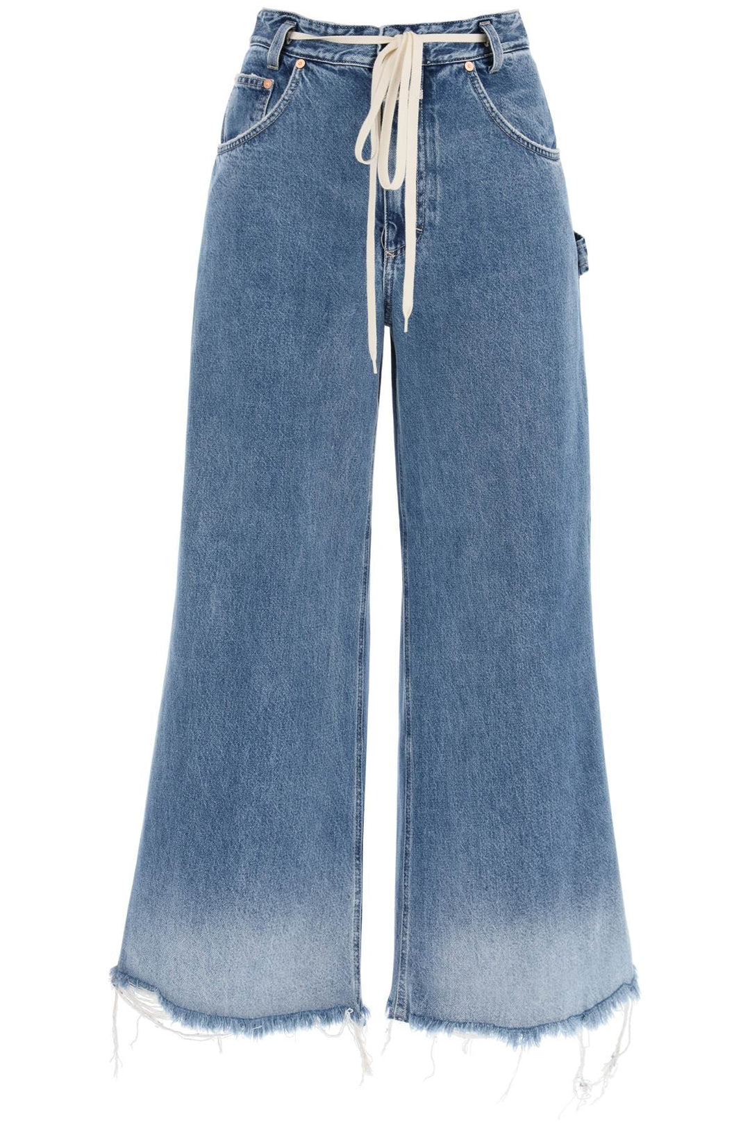 Closed Flare Morus Jeans With Distressed Details   Blu
