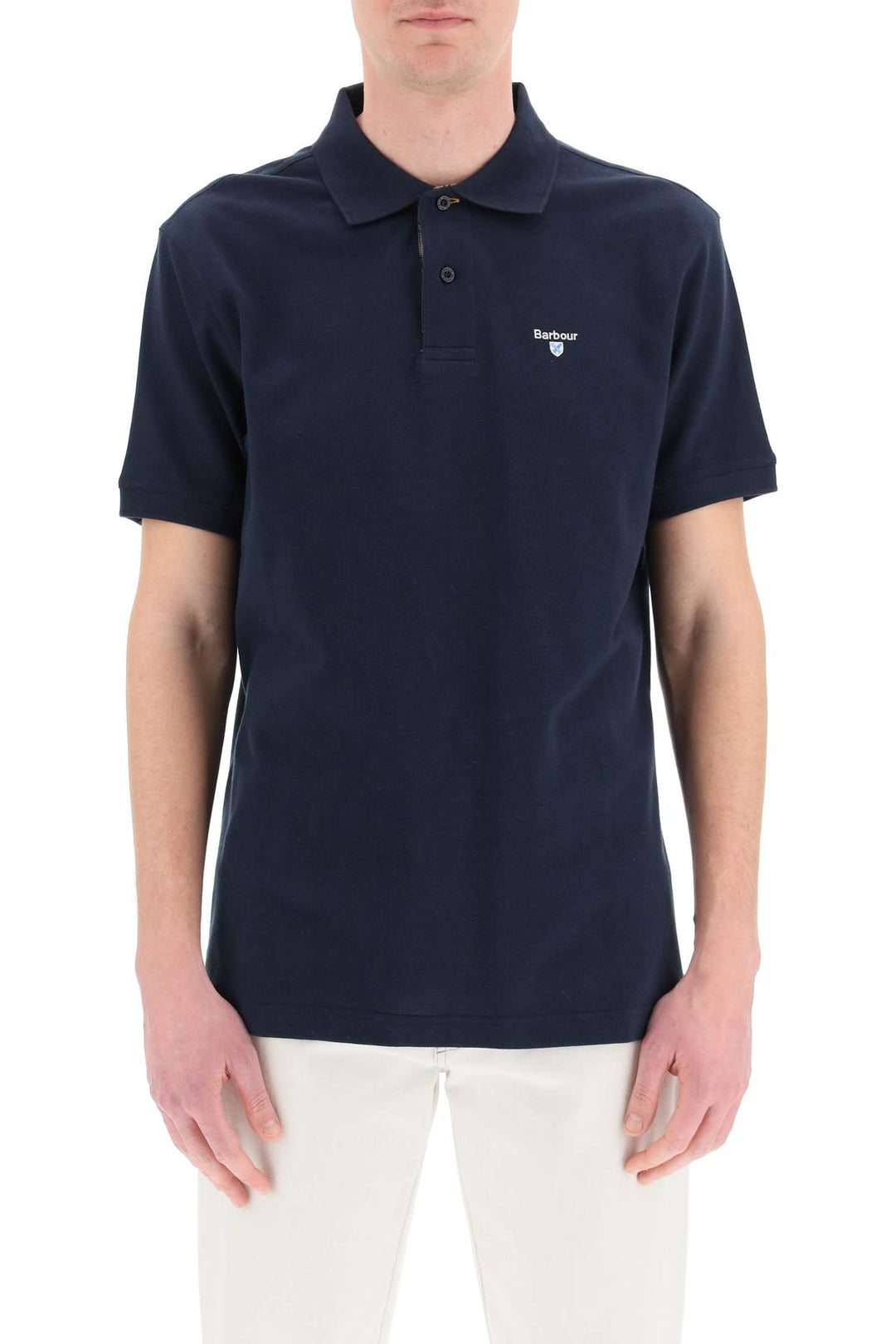 Barbour Tartan Trim Polo Shirt   Blu