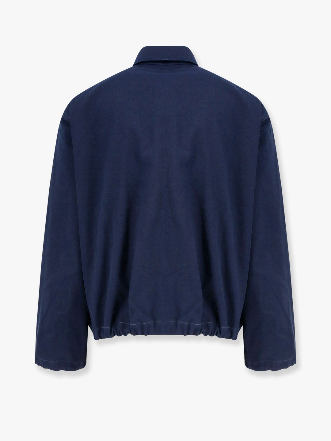 Cd icon cotton twill jacket with zip closure