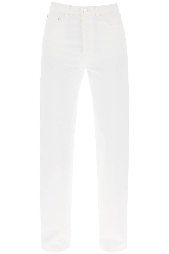 Toteme Straight Cut Loose Jeans   Bianco