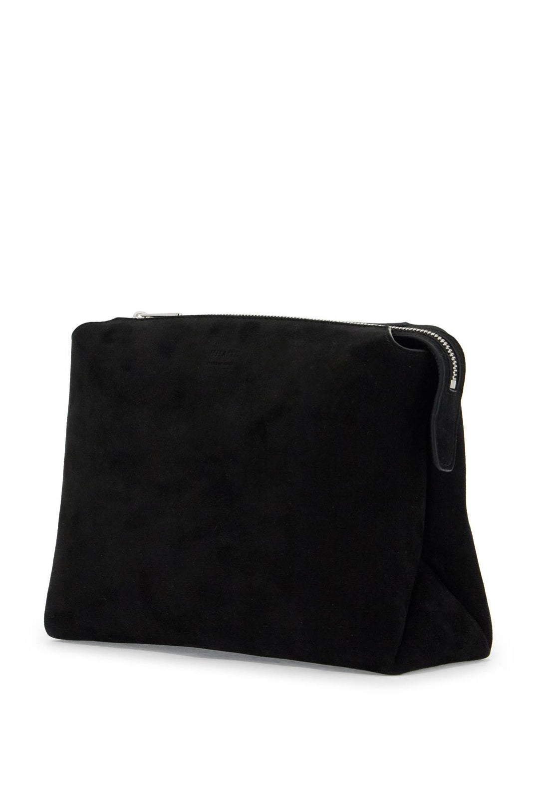 Khaite Suede Leather Lina Clutch Bag   Black